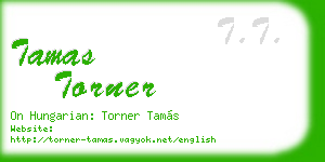 tamas torner business card